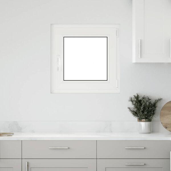 vidaXL Basement Window "RISOR" 60x60 cm Tilt&Turn DIN Right White