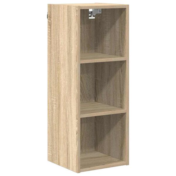 vidaXL Hanging Cabinet Sonoma Oak 30 x 29.5 x 80 cm Engineered Wood