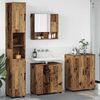 vidaXL Bathroom Furniture Set 4 pcs Old Wood Engineered wood & Metal