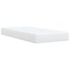 vidaXL Box Spring Bed with Mattress White 90x190 cm Faux Leather