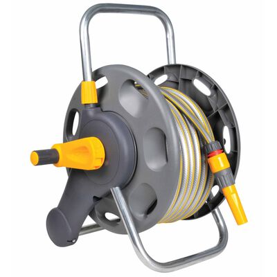 Hozelock Free Standing/Wall Mounted Hose Reel 60 m with 50 m Hose