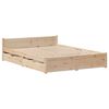 vidaXL Bed Frame without Mattress 140x200 cm Solid Wood Pine