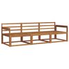 vidaXL Outdoor Sofa Set 3 pcs Natural Solid Acacia Wood