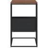 vidaXL Side Table Black 55x36x59.5 cm Engineered Wood