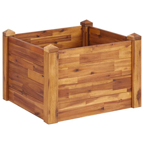 vidaXL Garden Raised Bed 60x60x44 cm Solid Acacia Wood