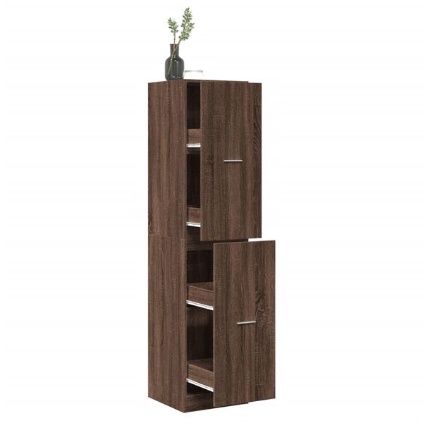 vidaXL Apothecary Cabinet&nbsp;Brown Oak 40x41x174.5 cm Engineered Wood