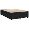 vidaXL Bed Frame without Mattress Black 140x190 cm Velvet