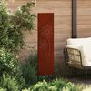 vidaXL Garden Privacy Screen Rusty 32 x 140 cm Weathering steel