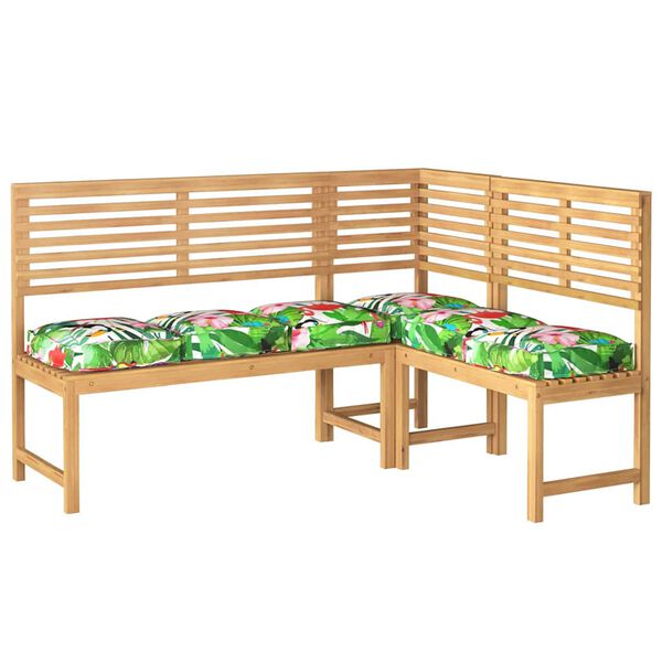 vidaXL Cushion Floral 6 pcs Multicolour 40 x 40 x 8 cm Oxford Fabric