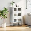 vidaXL Highboard White 68x39x123 cm Steel