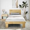 vidaXL Bed Frame with Headboard without Mattress 80x200 cm Solid Wood Oak