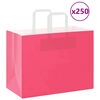 vidaXL Paper Bags 250 pcs with Handles Pink 32x17x25 cm