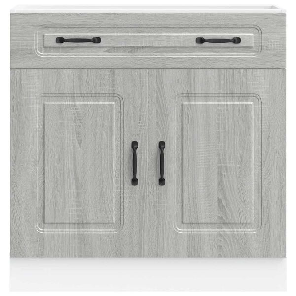 vidaXL Kitchen Base Cabinet Kalmar Grey Sonoma Engineered Wood