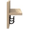 vidaXL Wall-Mounted Coat Rack with Shelf Sonoma oak 40 x 10.5 x 18 cm