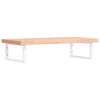 vidaXL Basin Shelf Wall Mounted Steel and Solid Wood Beech