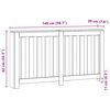 vidaXL Radiator Cover Artisian Oak 149x20x82 cm Engineered Wood