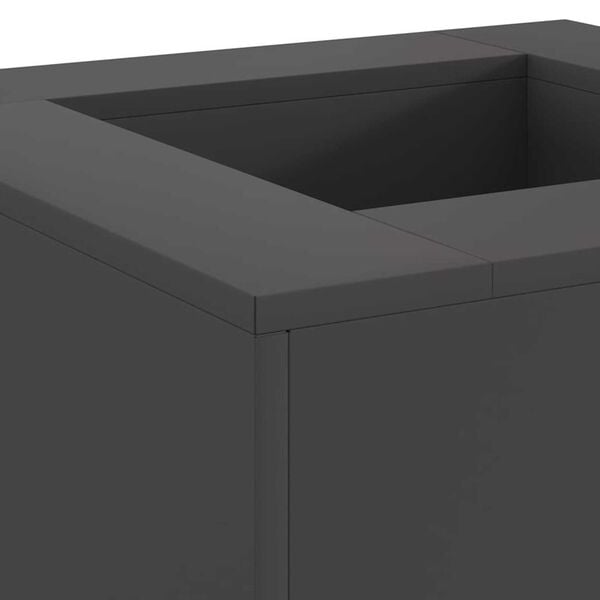 vidaXL Fire Pit Black 60 x 60 x 30 cm Steel
