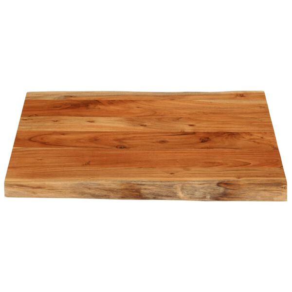 vidaXL Table Top 80x80x2.5 cm Rectangular&nbsp;Solid Wood Acacia Live Edge