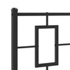 vidaXL Metal Replace Headboard Black 75 cm