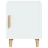 vidaXL Bedside Cabinet White Engineered Wood