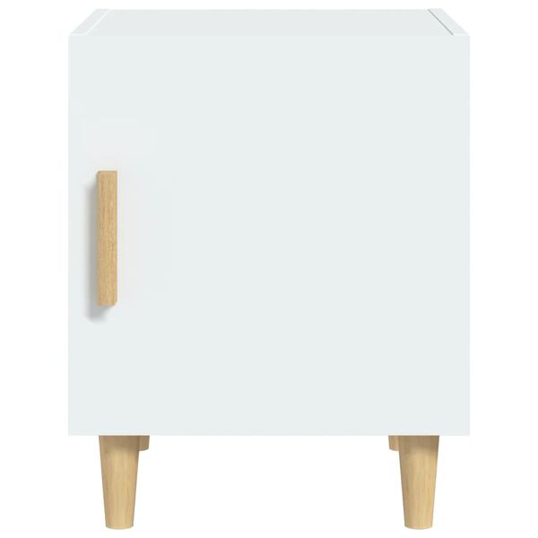vidaXL Bedside Cabinet White Engineered Wood