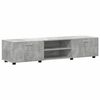 vidaXL TV Cabinet Set with Drawer Concrete Grey Engineered Wood