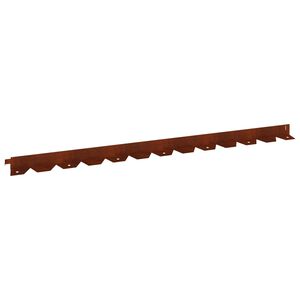 vidaXL Lawn Edging 20 pcs 102 x 4 x 4 cm Steel Rusty