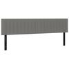 vidaXL Headboards 2 pcs Dark Grey 80x5x78/88 cm Fabric