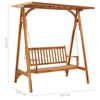 vidaXL Garden Swing Bench with Trellis Solid Acacia Wood