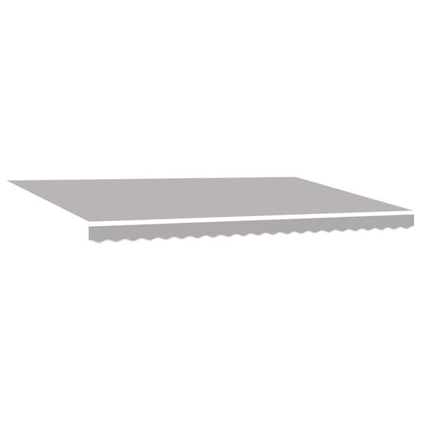 vidaXL Retractable Awning Light Grey 500 x 300 cm Fabric and Metal