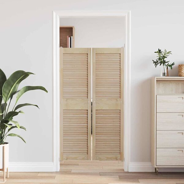 vidaXL Cabinet Door with Door 2 pcs Natural 140.5 x 2.1 x 39.5 cm