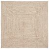 vidaXL Area Rugs Square Natural and White 120 x 120 cm