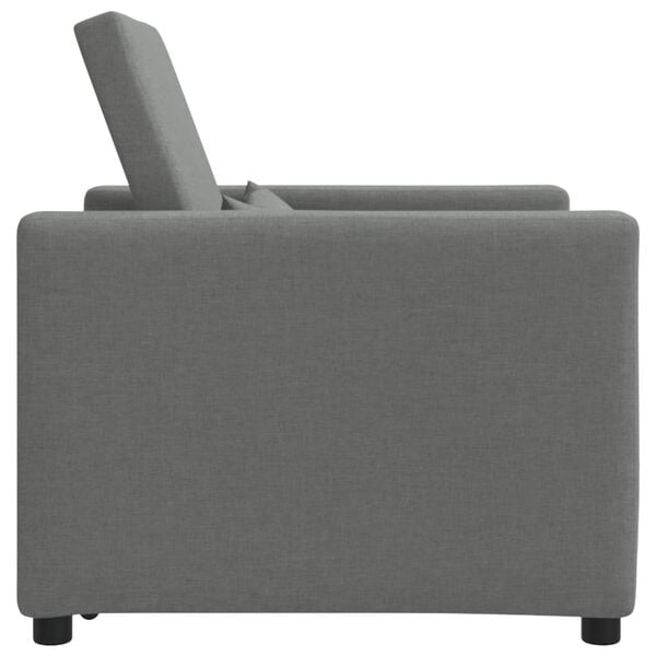 vidaXL Single Sofa Bed Reclining Dark grey 90 x 165 x 87 cm Fabric