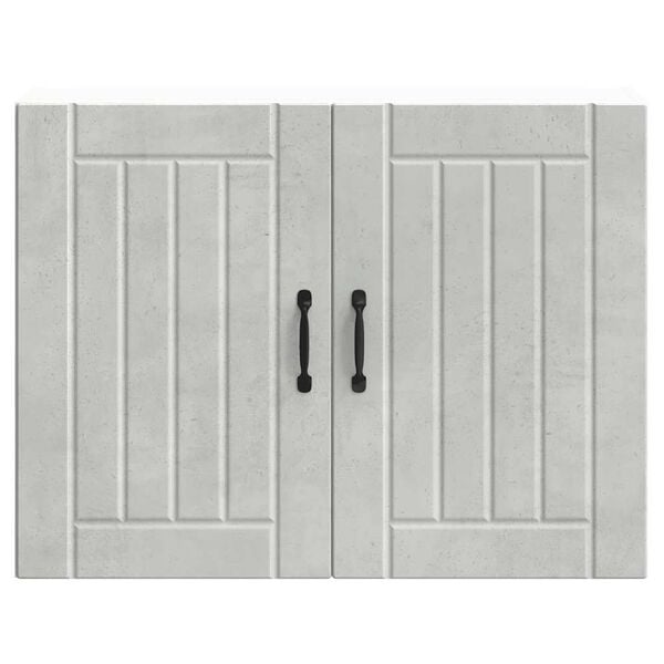 vidaXL Kitchen Wall Cabinet Lucca Concrete Grey Engineered Wood
