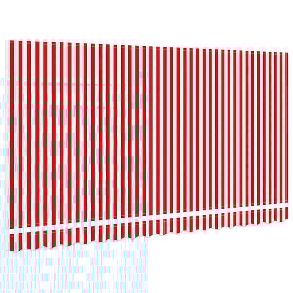vidaXL Awning Replacement Fabric Red and White 380 x 195 cm Polyester