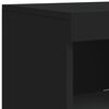 vidaXL Sideboards with LED Lights 3 pcs Black Engineered Wood