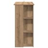 vidaXL Bar Table with Shelf Artisan Oak 102x50x103.5 cm Engineered Wood