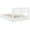 vidaXL Storage Bed with Headboard White 140 x 200 cm Engineered Wood