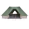 vidaXL Family Tipi Tent Folding with Roof Green 680 x 430 x 270 cm