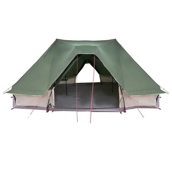vidaXL Family Tipi Tent Folding with Roof Green 680 x 430 x 270 cm