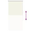 vidaXL Roller Blind Blackout Off White 70x150 cm Fabric Width 65.7 cm Polyester
