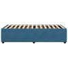 vidaXL Bed Frame without Mattress Blue 80x200 cm Velvet
