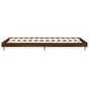 vidaXL Bed Frame without Mattress Brown Oak 75x190 cm Small Single Engineered Wood