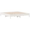 vidaXL Bed Frame without Mattress White 200x200 cm Solid Wood Pine