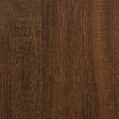 vidaXL Bedside Table Brown Oak 50x41x65 cm Engineered Wood
