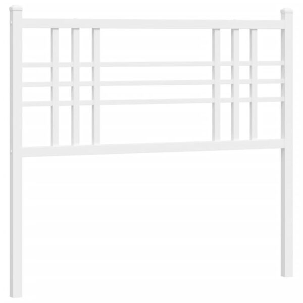 vidaXL Metal Replace Headboard White 107cm
