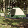 vidaXL Camping Tent Cabin 4-Person Green Quick Release