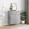 vidaXL Sideboard Concrete Grey 69.5x34x90 cm Engineered Wood