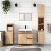 vidaXL Bathroom Cabinet Sonoma Oak 30x30x190 cm Engineered Wood