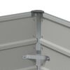 vidaXL Planter Light Grey 100 x 50 x 45 cm Galvanised Steel
